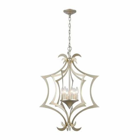 ELK LIGHTING Delray 6-Light Pendant In Aged silver 12063/6